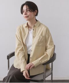 OPAQUE.CLIP / オペーク ドット クリップ シャツ・ブラウス | ポケット刺繍レギュラーカラーシャツ【洗濯機OK】