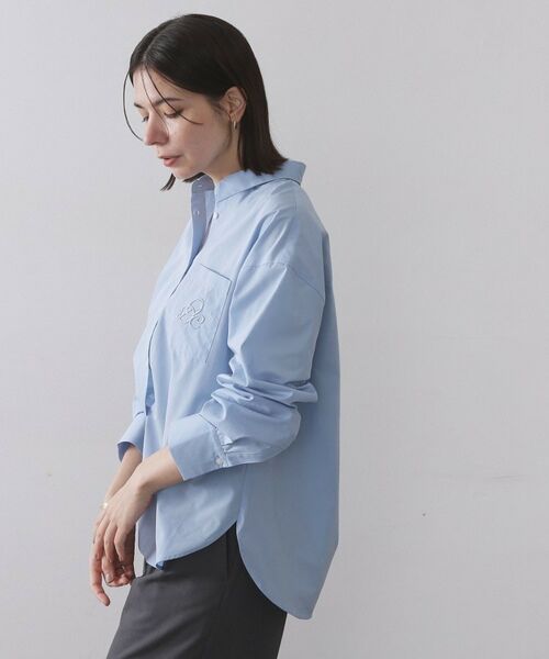 OPAQUE.CLIP / オペーク ドット クリップ シャツ・ブラウス | ポケット刺繍レギュラーカラーシャツ【洗濯機OK】 | 詳細17