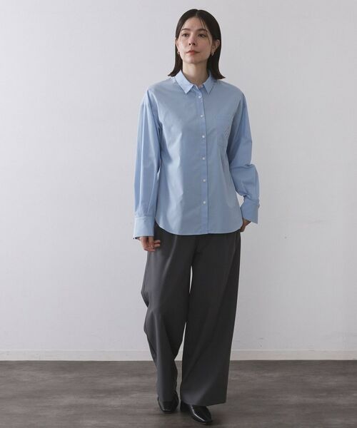 OPAQUE.CLIP / オペーク ドット クリップ シャツ・ブラウス | ポケット刺繍レギュラーカラーシャツ【洗濯機OK】 | 詳細18