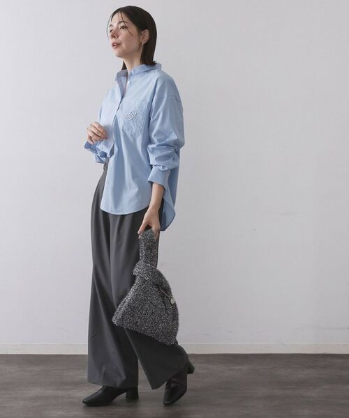 OPAQUE.CLIP / オペーク ドット クリップ シャツ・ブラウス | ポケット刺繍レギュラーカラーシャツ【洗濯機OK】 | 詳細19