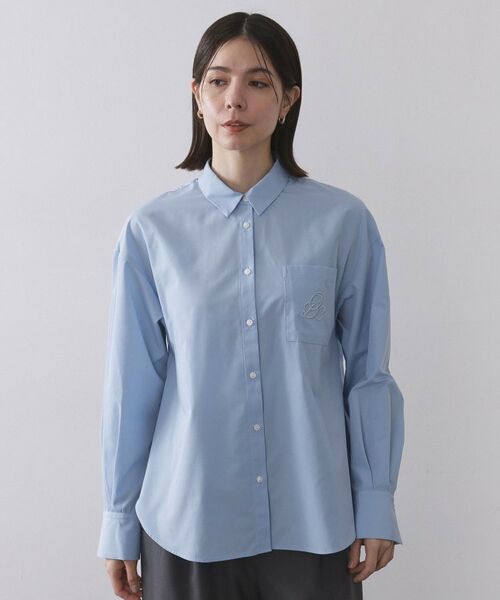 OPAQUE.CLIP / オペーク ドット クリップ シャツ・ブラウス | ポケット刺繍レギュラーカラーシャツ【洗濯機OK】 | 詳細21