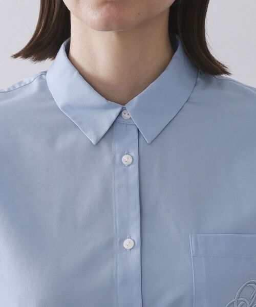 OPAQUE.CLIP / オペーク ドット クリップ シャツ・ブラウス | ポケット刺繍レギュラーカラーシャツ【洗濯機OK】 | 詳細24