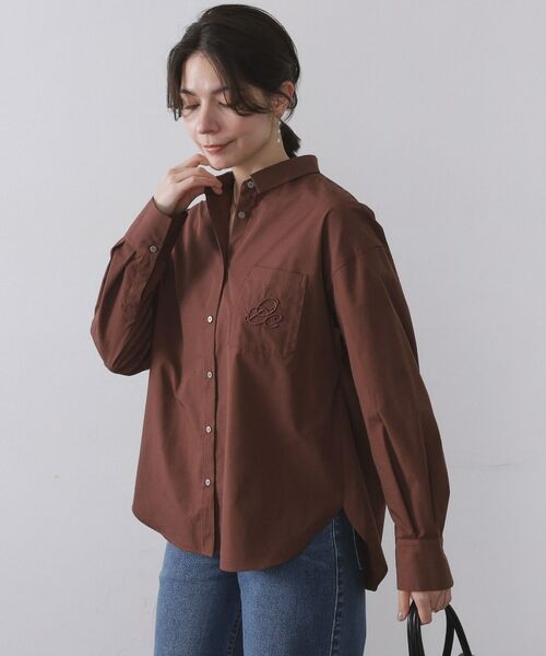 OPAQUE.CLIP / オペーク ドット クリップ シャツ・ブラウス | ポケット刺繍レギュラーカラーシャツ【洗濯機OK】 | 詳細5