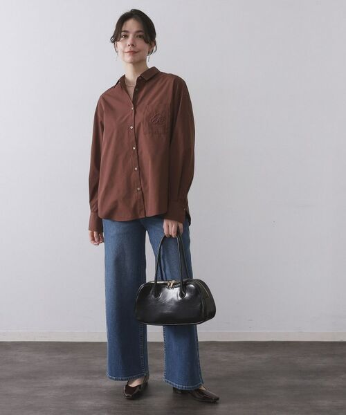 OPAQUE.CLIP / オペーク ドット クリップ シャツ・ブラウス | ポケット刺繍レギュラーカラーシャツ【洗濯機OK】 | 詳細6