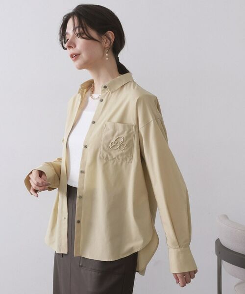 OPAQUE.CLIP / オペーク ドット クリップ シャツ・ブラウス | ポケット刺繍レギュラーカラーシャツ【洗濯機OK】 | 詳細9