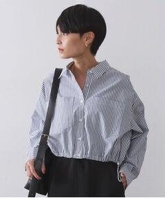 OPAQUE.CLIP / オペーク ドット クリップ シャツ・ブラウス | ドロストヘムショートシャツ【洗濯機OK】