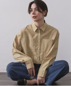 OPAQUE.CLIP / オペーク ドット クリップ シャツ・ブラウス | ドロストヘムショートシャツ【洗濯機OK】