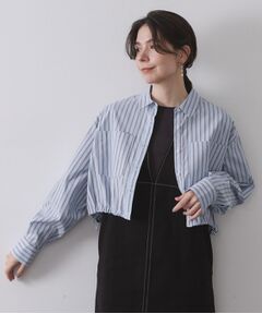 OPAQUE.CLIP / オペーク ドット クリップ シャツ・ブラウス | ドロストヘムショートシャツ【洗濯機OK】