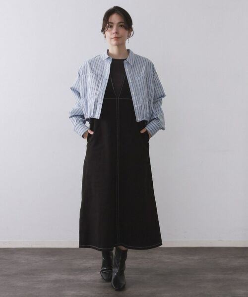 OPAQUE.CLIP / オペーク ドット クリップ シャツ・ブラウス | ドロストヘムショートシャツ【洗濯機OK】 | 詳細11