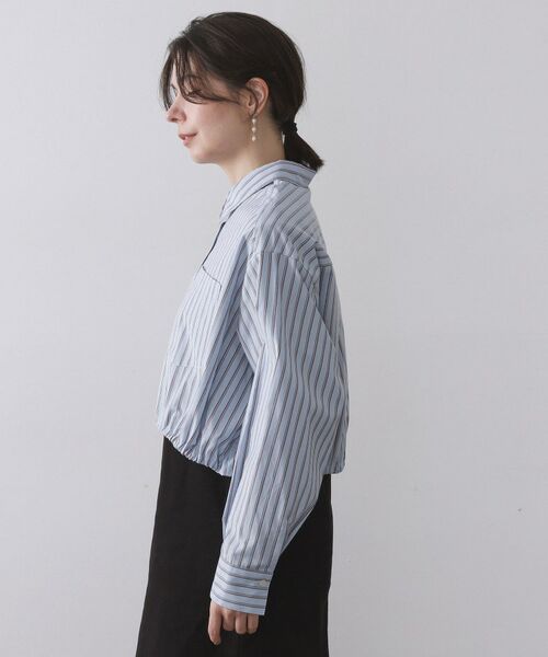 OPAQUE.CLIP / オペーク ドット クリップ シャツ・ブラウス | ドロストヘムショートシャツ【洗濯機OK】 | 詳細14