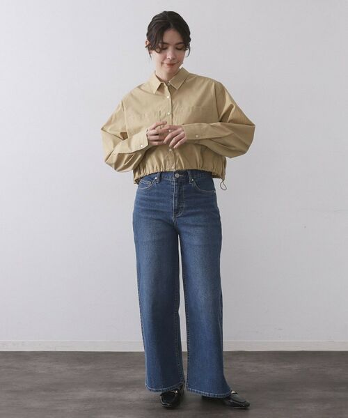 OPAQUE.CLIP / オペーク ドット クリップ シャツ・ブラウス | ドロストヘムショートシャツ【洗濯機OK】 | 詳細2