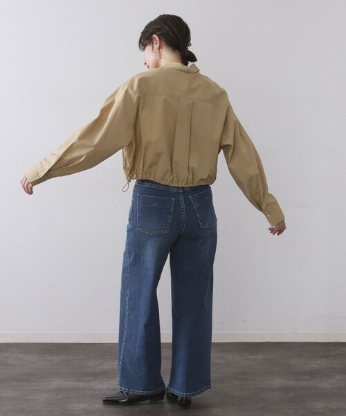 OPAQUE.CLIP / オペーク ドット クリップ シャツ・ブラウス | ドロストヘムショートシャツ【洗濯機OK】 | 詳細3