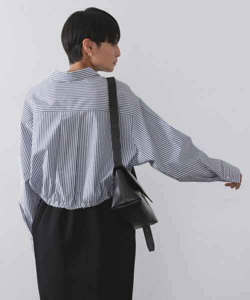 OPAQUE.CLIP / オペーク ドット クリップ シャツ・ブラウス | ドロストヘムショートシャツ【洗濯機OK】 | 詳細5