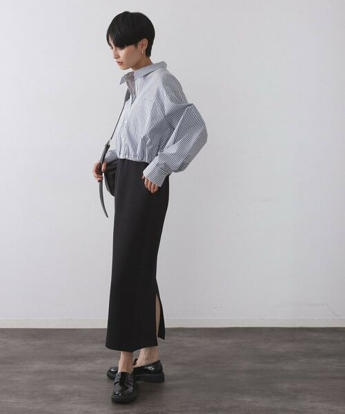 OPAQUE.CLIP / オペーク ドット クリップ シャツ・ブラウス | ドロストヘムショートシャツ【洗濯機OK】 | 詳細7