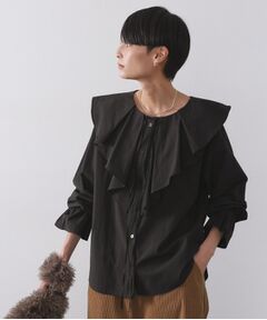 OPAQUE.CLIP / オペーク ドット クリップ シャツ・ブラウス | ラッフルフリルブラウス【洗濯機OK】