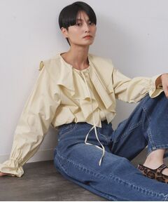 OPAQUE.CLIP / オペーク ドット クリップ シャツ・ブラウス | ラッフルフリルブラウス【洗濯機OK】