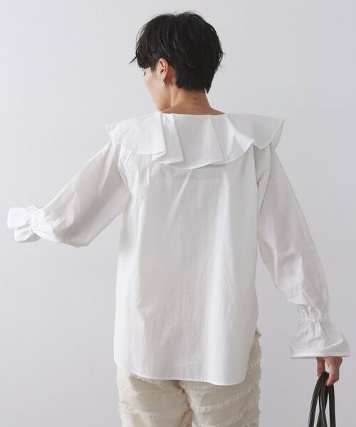 OPAQUE.CLIP / オペーク ドット クリップ シャツ・ブラウス | ラッフルフリルブラウス【洗濯機OK】 | 詳細1