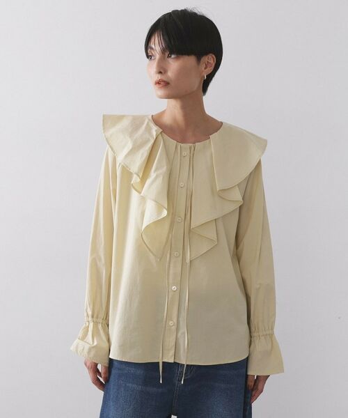 OPAQUE.CLIP / オペーク ドット クリップ シャツ・ブラウス | ラッフルフリルブラウス【洗濯機OK】 | 詳細13