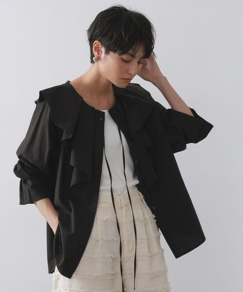 OPAQUE.CLIP / オペーク ドット クリップ シャツ・ブラウス | ラッフルフリルブラウス【洗濯機OK】 | 詳細5