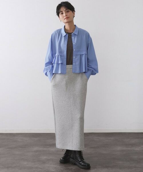 OPAQUE.CLIP / オペーク ドット クリップ シャツ・ブラウス | ピンタックフリルショートシャツ【洗濯機OK】 | 詳細10