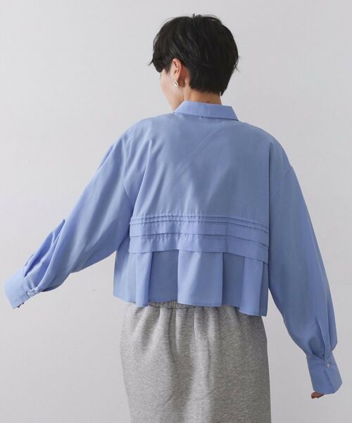 OPAQUE.CLIP / オペーク ドット クリップ シャツ・ブラウス | ピンタックフリルショートシャツ【洗濯機OK】 | 詳細15