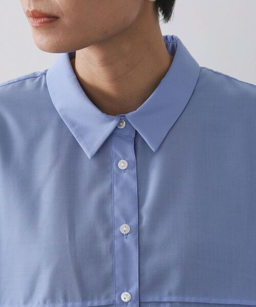 OPAQUE.CLIP / オペーク ドット クリップ シャツ・ブラウス | ピンタックフリルショートシャツ【洗濯機OK】 | 詳細16