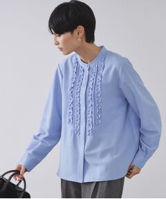 OPAQUE.CLIP / オペーク ドット クリップ シャツ・ブラウス | フロントフリルブラウス【洗濯機OK】