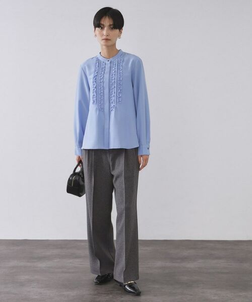 OPAQUE.CLIP / オペーク ドット クリップ シャツ・ブラウス | フロントフリルブラウス【洗濯機OK】 | 詳細10