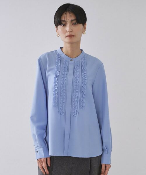 OPAQUE.CLIP / オペーク ドット クリップ シャツ・ブラウス | フロントフリルブラウス【洗濯機OK】 | 詳細13