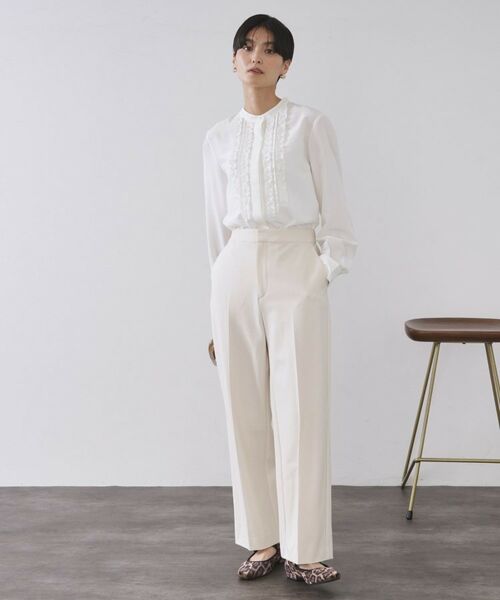 OPAQUE.CLIP / オペーク ドット クリップ シャツ・ブラウス | フロントフリルブラウス【洗濯機OK】 | 詳細2