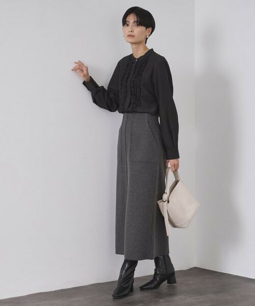 OPAQUE.CLIP / オペーク ドット クリップ シャツ・ブラウス | フロントフリルブラウス【洗濯機OK】 | 詳細7