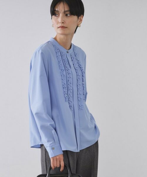 OPAQUE.CLIP / オペーク ドット クリップ シャツ・ブラウス | フロントフリルブラウス【洗濯機OK】 | 詳細9