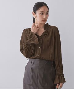 OPAQUE.CLIP / オペーク ドット クリップ シャツ・ブラウス | フリルカラーブラウス【洗濯機OK】