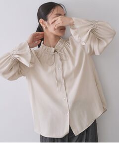 OPAQUE.CLIP / オペーク ドット クリップ シャツ・ブラウス | フリルカラーブラウス【洗濯機OK】