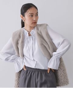 OPAQUE.CLIP / オペーク ドット クリップ シャツ・ブラウス | フリルカラーブラウス【洗濯機OK】