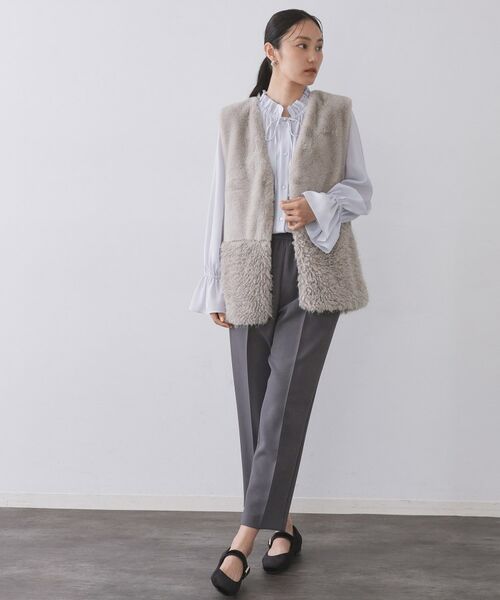 OPAQUE.CLIP / オペーク ドット クリップ シャツ・ブラウス | フリルカラーブラウス【洗濯機OK】 | 詳細10