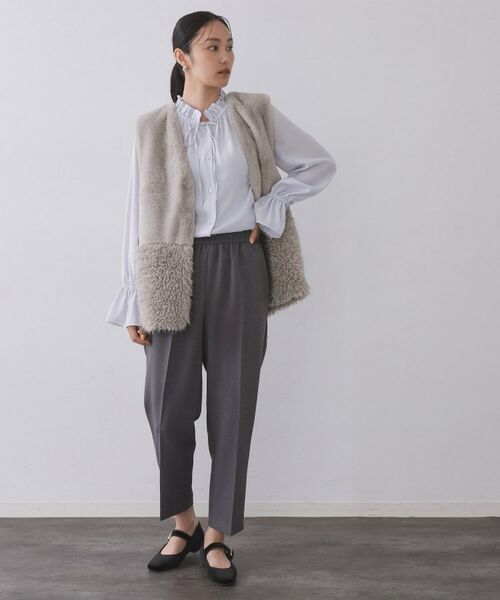 OPAQUE.CLIP / オペーク ドット クリップ シャツ・ブラウス | フリルカラーブラウス【洗濯機OK】 | 詳細11