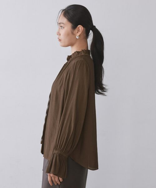 OPAQUE.CLIP / オペーク ドット クリップ シャツ・ブラウス | フリルカラーブラウス【洗濯機OK】 | 詳細14