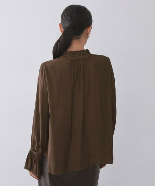 OPAQUE.CLIP / オペーク ドット クリップ シャツ・ブラウス | フリルカラーブラウス【洗濯機OK】 | 詳細15