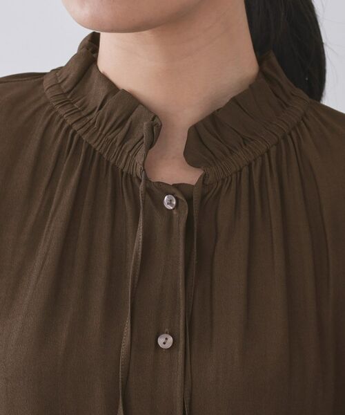 OPAQUE.CLIP / オペーク ドット クリップ シャツ・ブラウス | フリルカラーブラウス【洗濯機OK】 | 詳細16