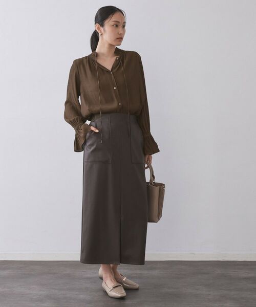 OPAQUE.CLIP / オペーク ドット クリップ シャツ・ブラウス | フリルカラーブラウス【洗濯機OK】 | 詳細2