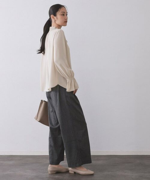 OPAQUE.CLIP / オペーク ドット クリップ シャツ・ブラウス | フリルカラーブラウス【洗濯機OK】 | 詳細7