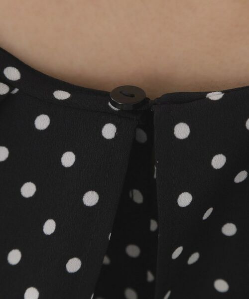 OPAQUE.CLIP / オペーク ドット クリップ シャツ・ブラウス | ドットプリントラッフルブラウス【洗濯機OK】 | 詳細14