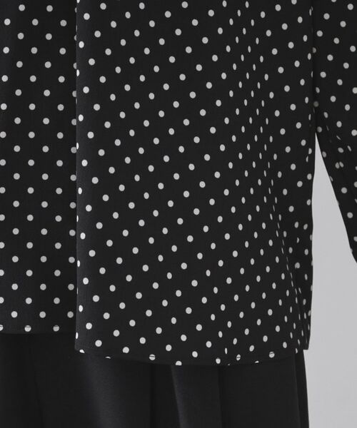 OPAQUE.CLIP / オペーク ドット クリップ シャツ・ブラウス | ドットプリントラッフルブラウス【洗濯機OK】 | 詳細17