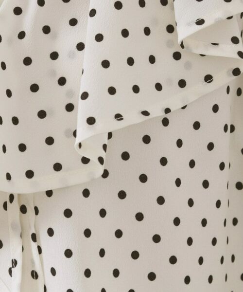 OPAQUE.CLIP / オペーク ドット クリップ シャツ・ブラウス | ドットプリントラッフルブラウス【洗濯機OK】 | 詳細4