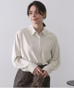 OPAQUE.CLIP / オペーク ドット クリップ シャツ・ブラウス | スエードライクシャツ【洗濯機OK】