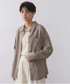 OPAQUE.CLIP / オペーク ドット クリップ シャツ・ブラウス | スエードライクシャツ【洗濯機OK】