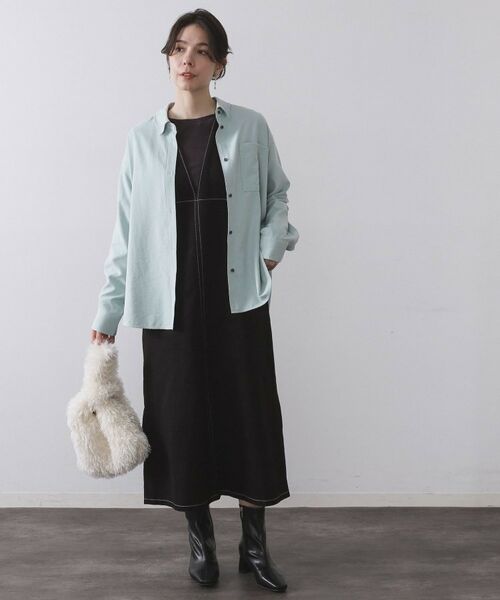 OPAQUE.CLIP / オペーク ドット クリップ シャツ・ブラウス | スエードライクシャツ【洗濯機OK】 | 詳細10