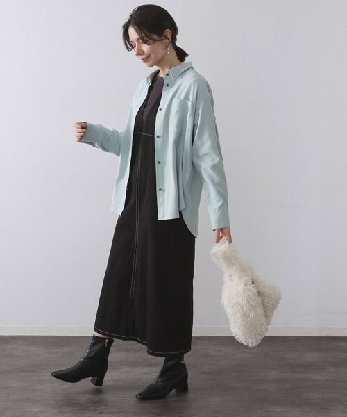 OPAQUE.CLIP / オペーク ドット クリップ シャツ・ブラウス | スエードライクシャツ【洗濯機OK】 | 詳細11