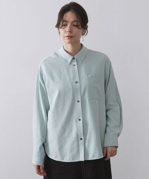 OPAQUE.CLIP / オペーク ドット クリップ シャツ・ブラウス | スエードライクシャツ【洗濯機OK】 | 詳細13